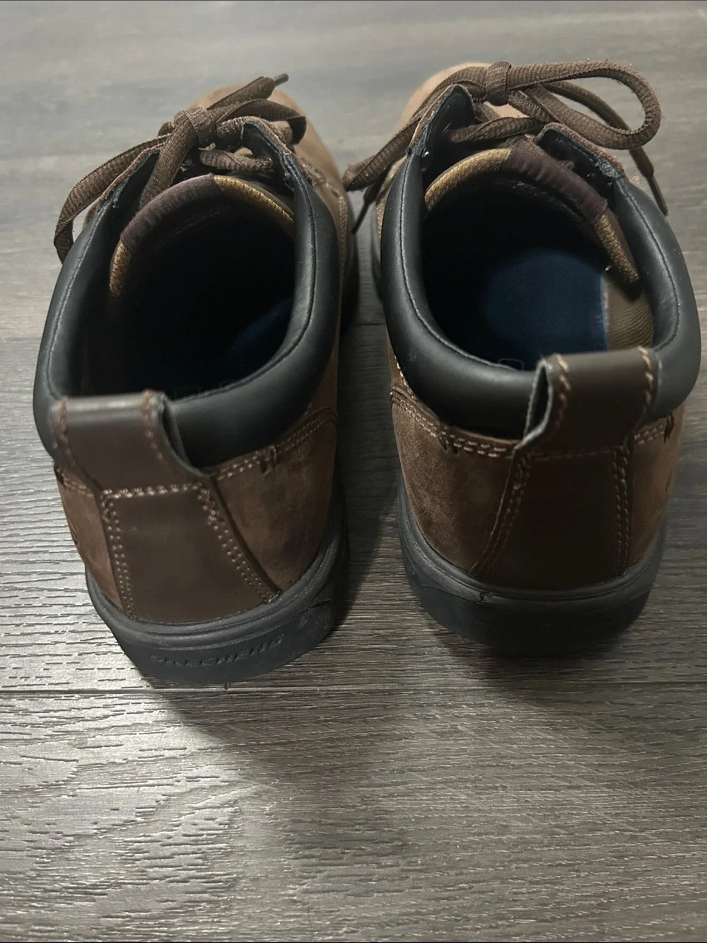 Skechers Segment Rilar Oxford Brown Leather Lace-Up Shoes